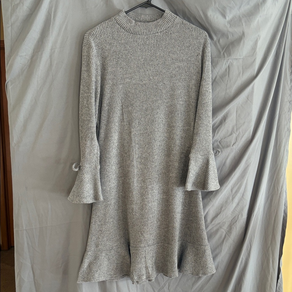 LC Lauren Conrad Charcoal Knit Dress